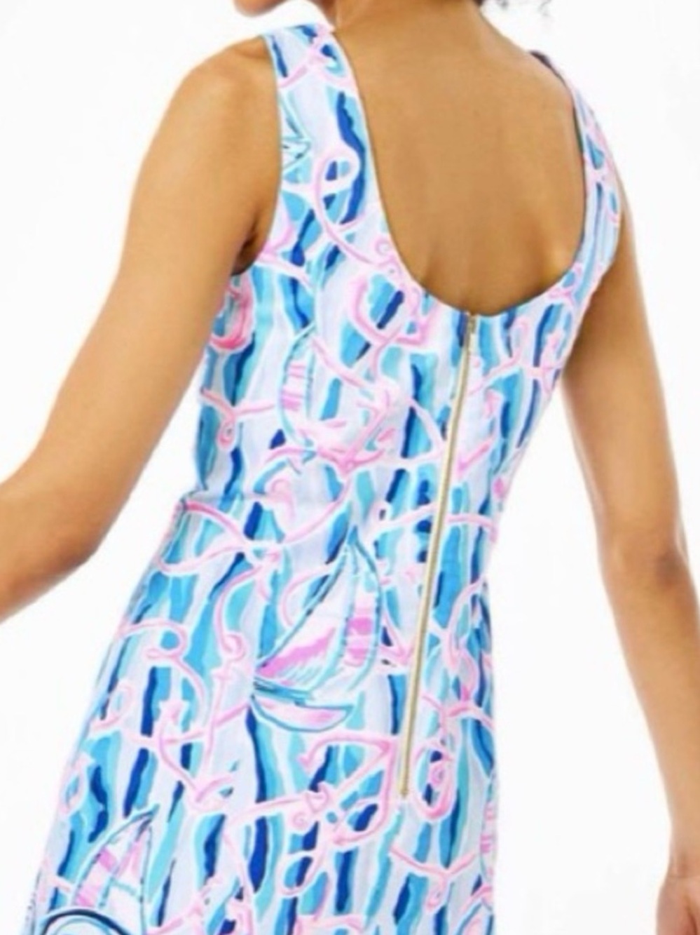 Lilly Pulitzer Mila Shift Dress Reel Nauti Nautical Print Size 6 - Picture 6 of 6